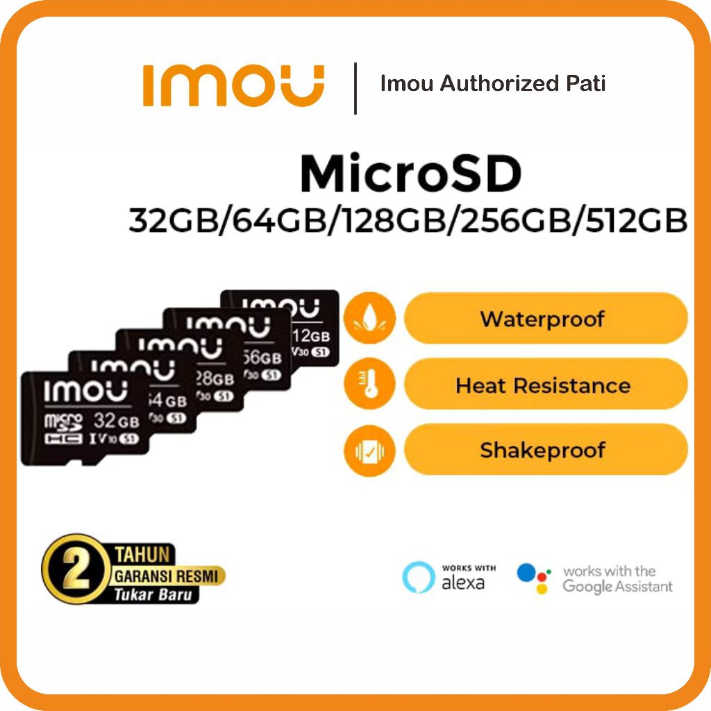 IMOU MicroSD 32GB 64GB 128GB Micro SD HP CCTV Kartu Memori Memory Card Class 10