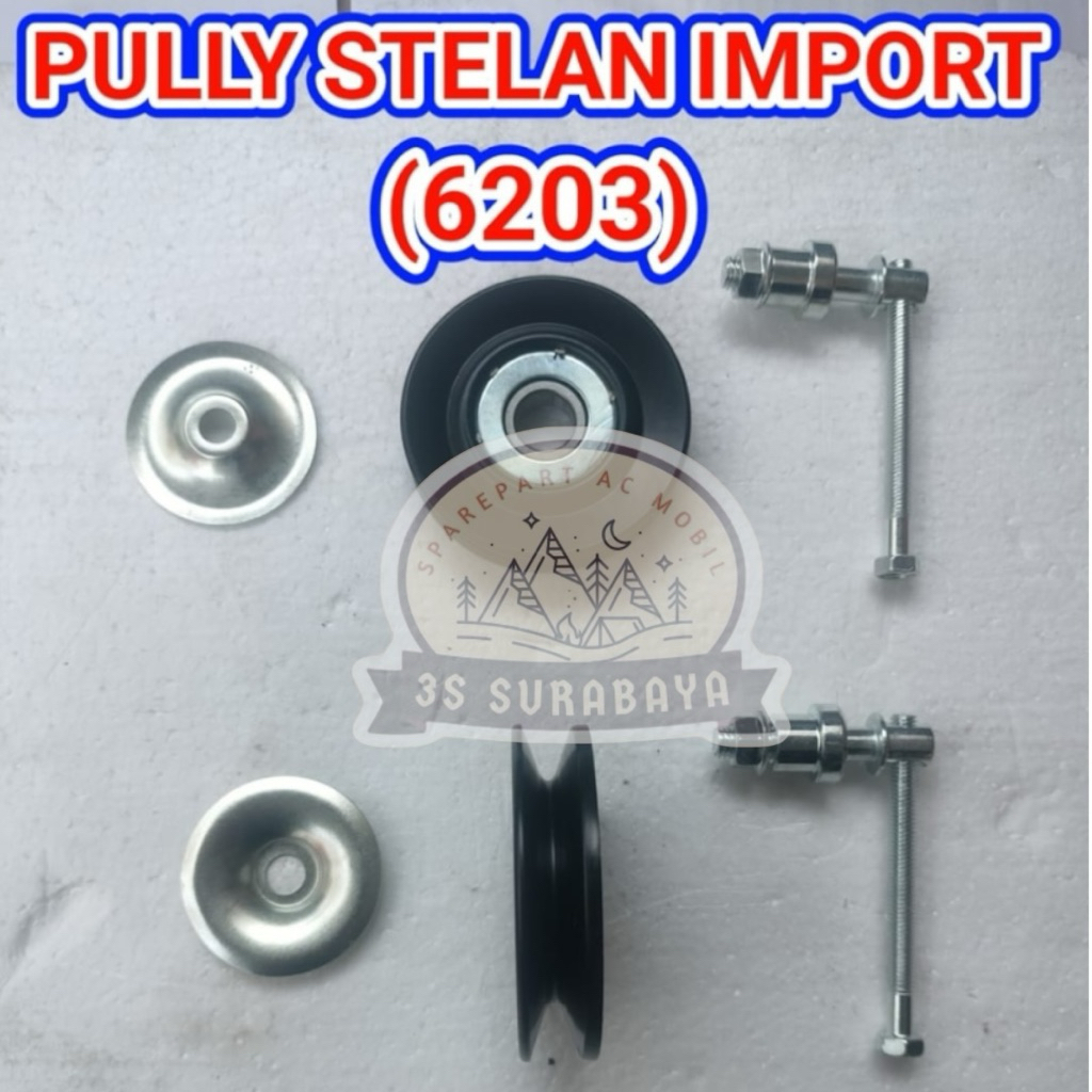 Idle pully 6203 Import Pully setelan Ac mobil Pengencang fanbelt Universal (Baru/New)