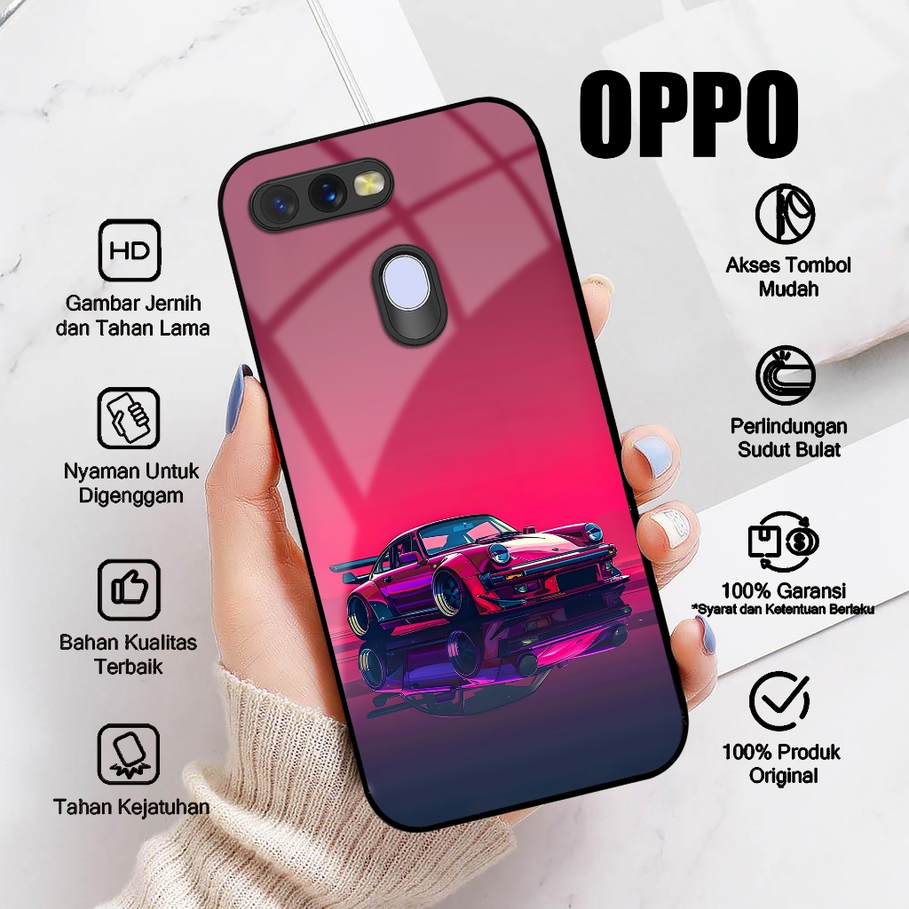 Case OPPO A5S OPPO A7 Casing OPPO A11K OPPO A12 A7X A12E A12S Motif MOBIL SPORT Softcase Glossy Hard