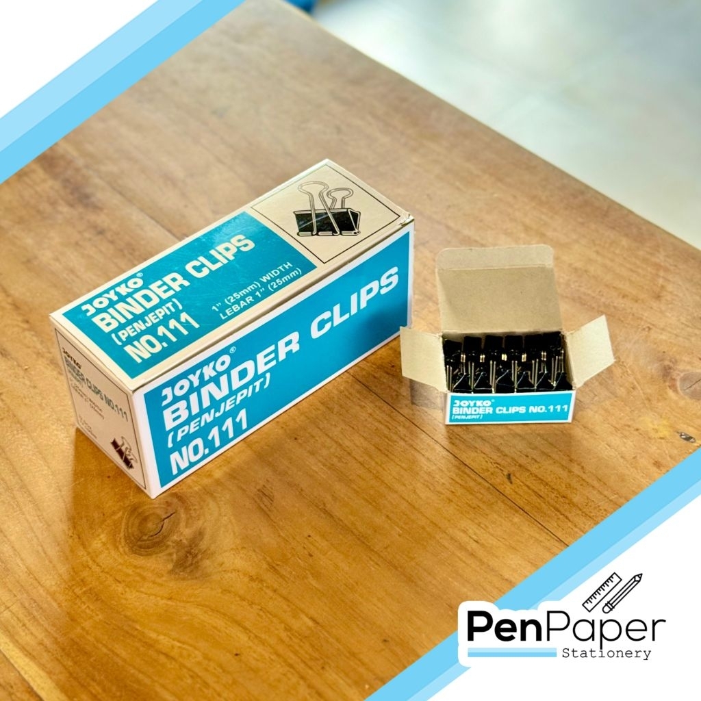 

Binder Clips JOYKO No. 111 Klip Kertas Kecil (isi 12)