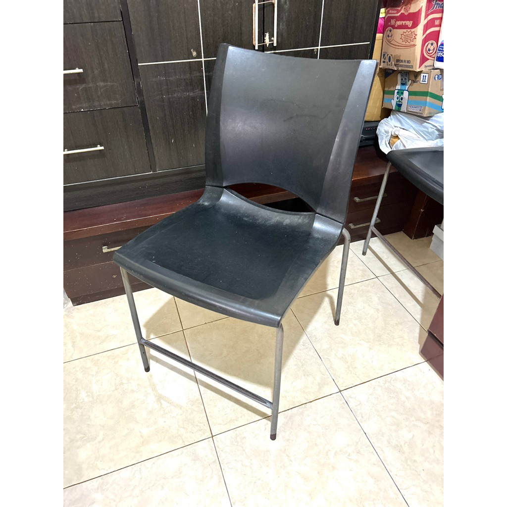 Kursi Bangku Makan Kafe Cafe Kantor Kerja Kantin Warkop Warung Sandar Sender Sandaran Senderan Plast