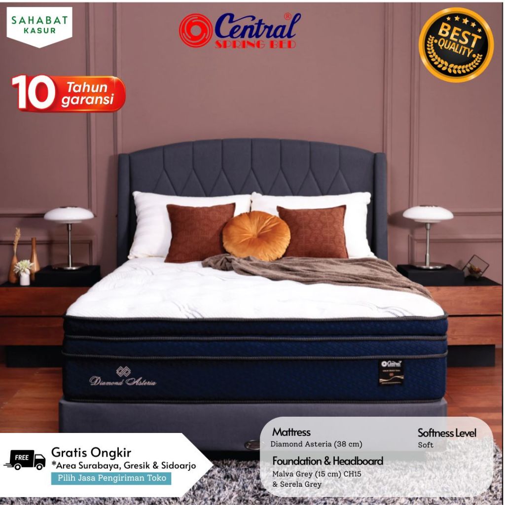 TERLENGKAP Semua Ukuran Springbed Central Diamond Asteria | Springbed Central [HANYA AREA JATIM]