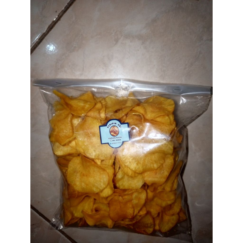 

kripik ubi kuning manis