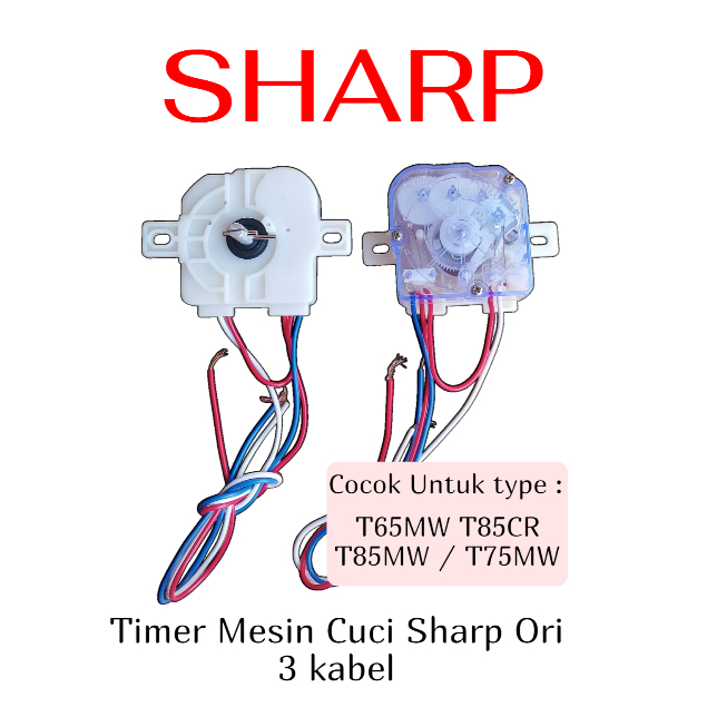 Timer Mesin Cuci Kabel 3 SHARP ( ES T65MW T85CR T85MW / T75MW) Original