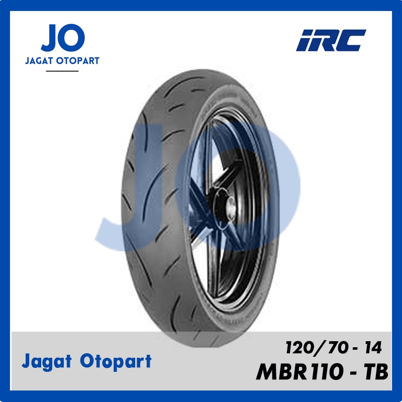 IRC MBR 110 Ukuran 120 70 14 Ban Matic Soft Compound Tubeless