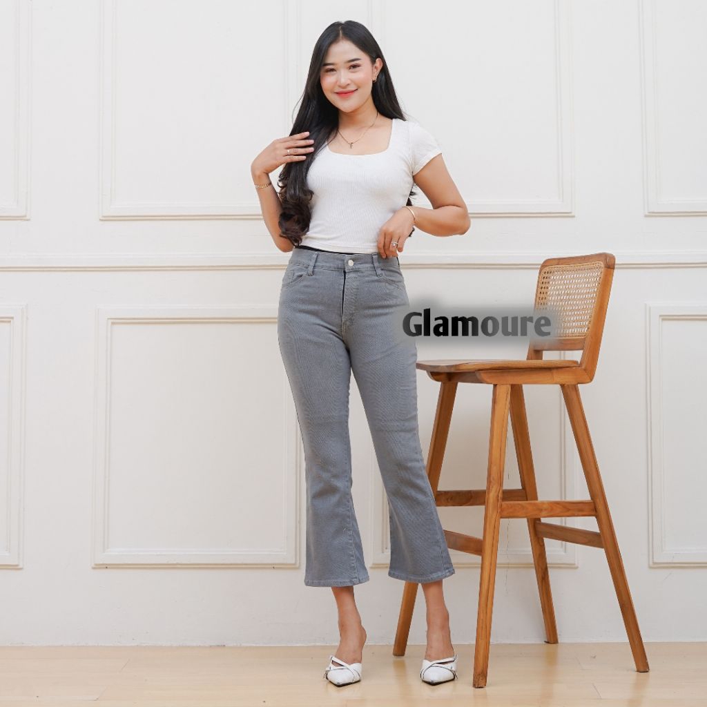 Celana Jeans Wanita Cutbray 7/9 Strecht Premium