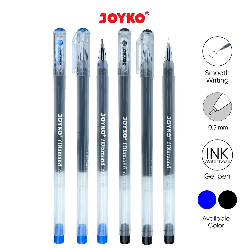 

Joyko GP-212 i Diamond | Gelpen 0.5mm | Pen Jel | Pena | Ballpoint | Bolpoin