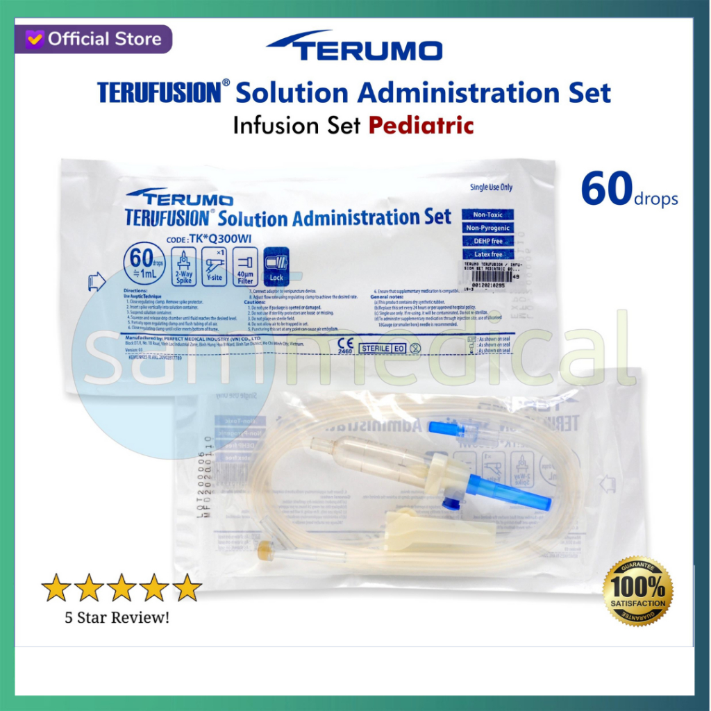 Terumo Infus Set Anak / Terumo Terufusion Infusion Set Anak / Infusion Set Pediatric 60 drops