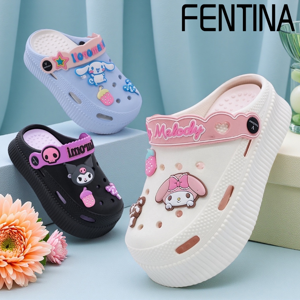FENTINA Sandal Anak Perempuan Sepatu Sendal Anak Cewek Sandal Baim Anak Kekinian Sandal Anak Laki