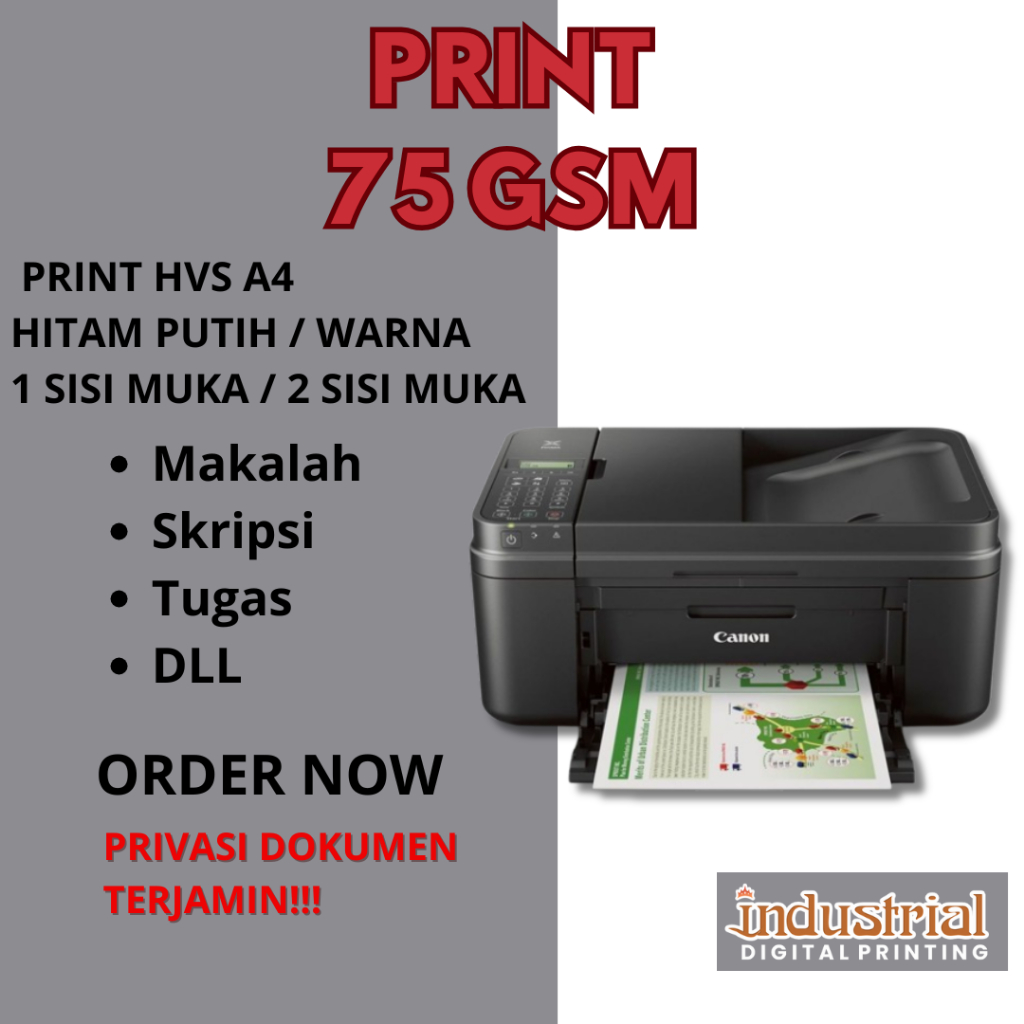 

Print A4 75 gsm CETAK DOKUMEN MAKALAH, PROPOSAL, SKRIPSI, TESIS , DLL A4