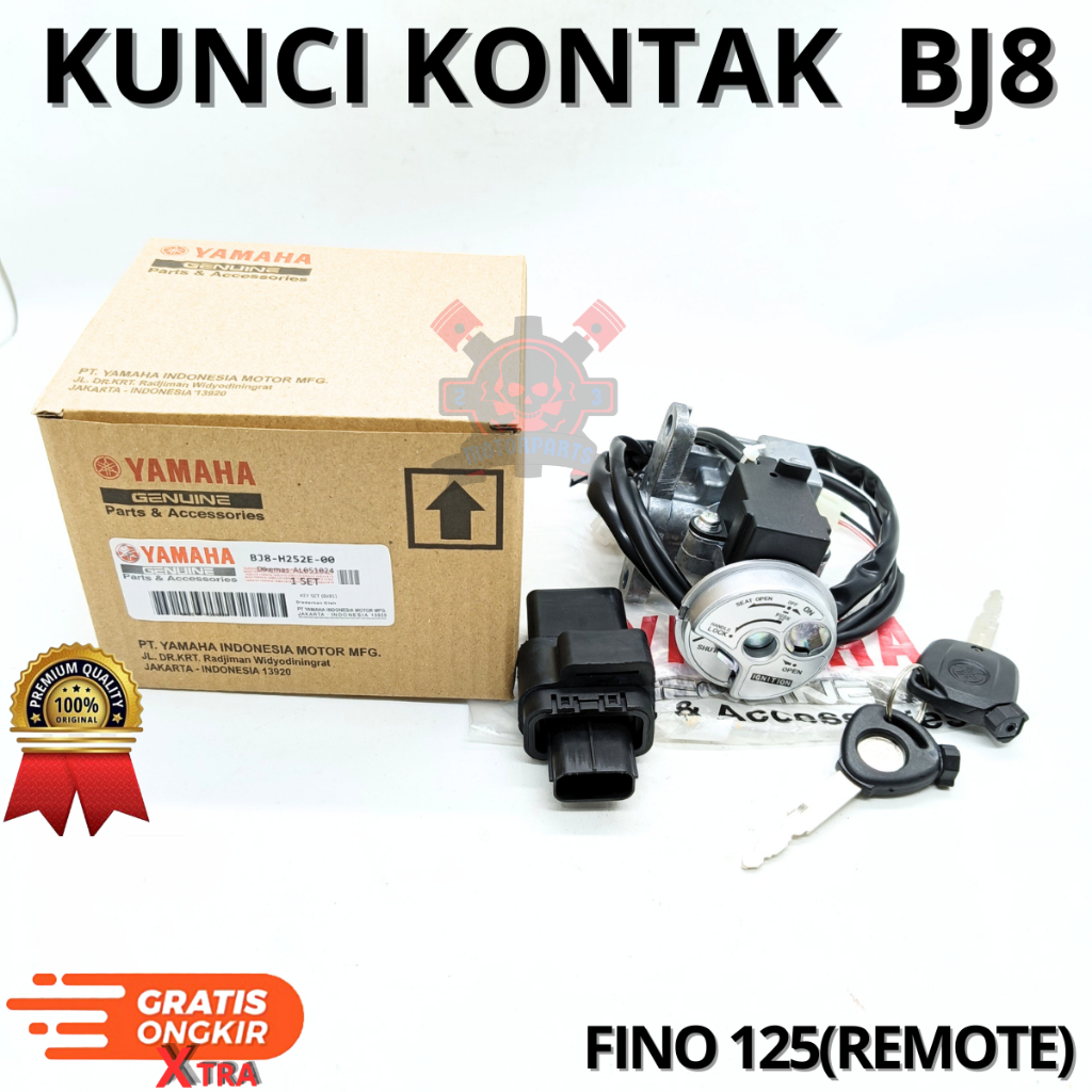 Kunci Kontak Yamaha BJ8 Konci Motor Set Fino 125 Mio M3 Soul GT 125 Key Set Kualitas Asli Original Y