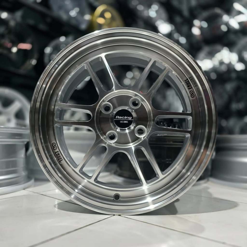 Velg Enkei Rpf1 Brand New Ring 15 Pcd 4x100 Lebar 7 Et 41 Warna Silver Polish Machine Kondisi Baru