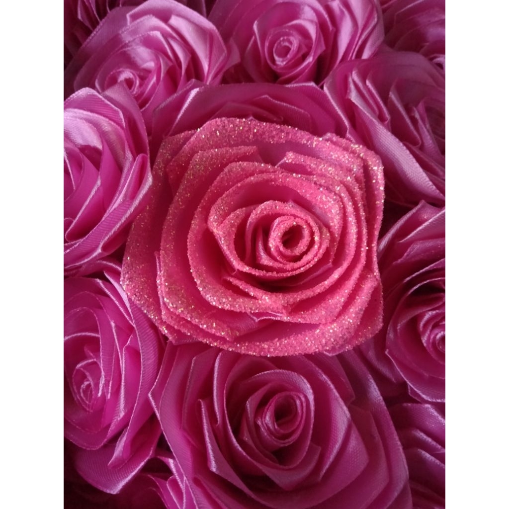 

Bunga pita satin gliter fink