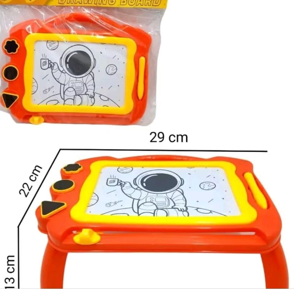 Mainan Papan tulis magnet ada kaki drawing board magnetik