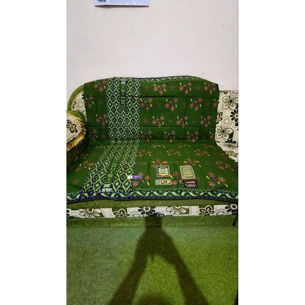 sarung Lamiri MST full sutra basah warna olive