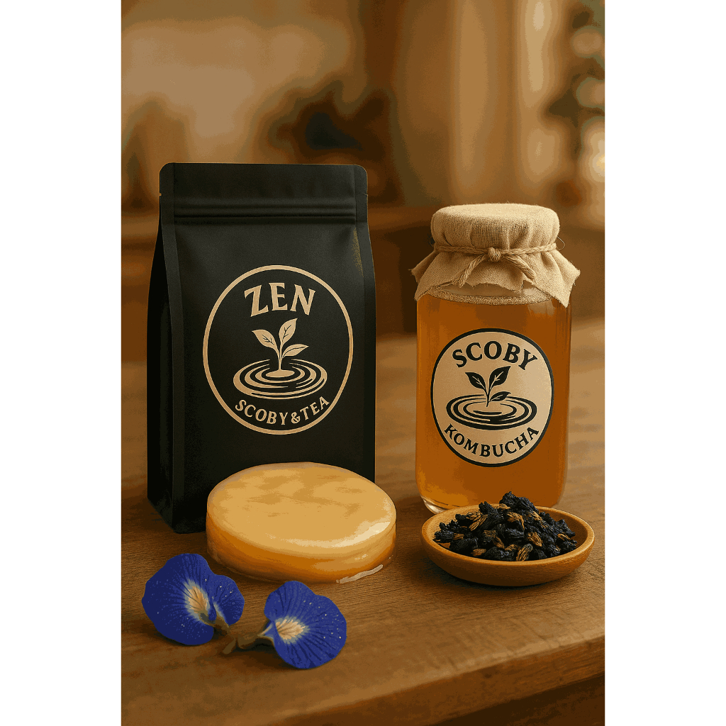 

Zen Scoby & Tea - Paket Bibit Scoby + Starter Kombucha & 35 Gram Teh Bunga Telang Grade A