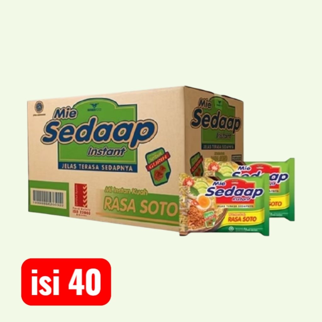 

1 Dus Mie Sedaap Soto isi 40