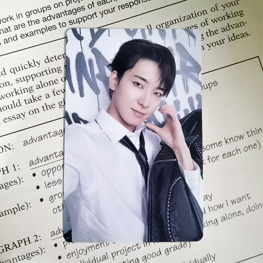 photocard wonwoo seventeen official wonwoo daredevil happy burstday seventeen wonwoo heartcheek dare