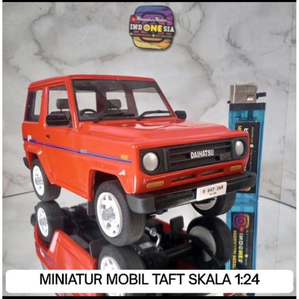 Diecast miniatur Mobil DAIHATSU TAFT skala 1:24 Handmade Bisa Request