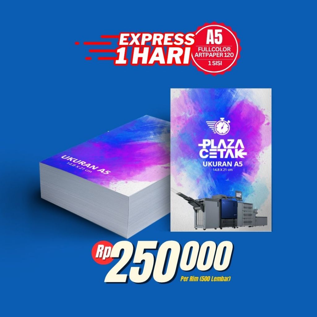 

Cetak Brosur Murah A5 SUPERKILAT 1 HARI JADI