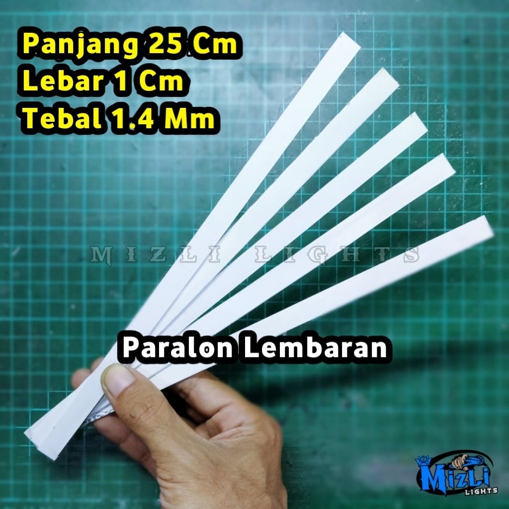 

MizliLights (5 pcs) Paralon Lembaran Tebal 1.4 mm Bahan Kerajinan Tangan / Miniatur