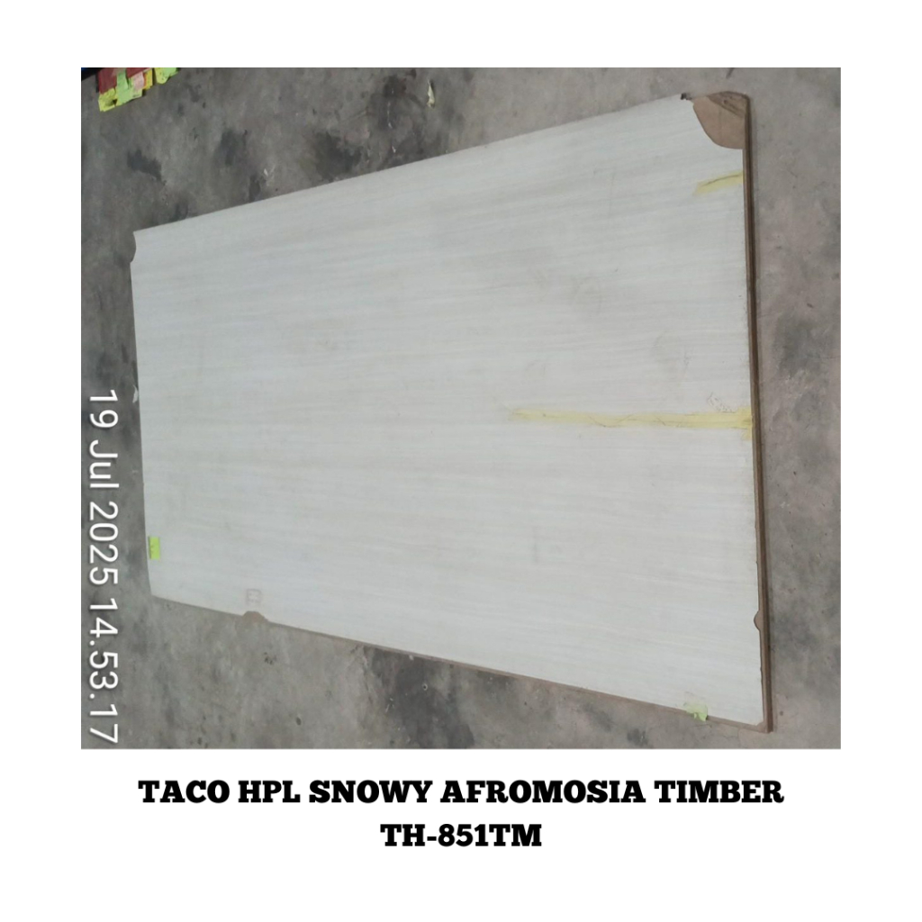 [HPL RIJEK] TACO HPL SNOWY AFROMOSIA TIMBER TH-851TM