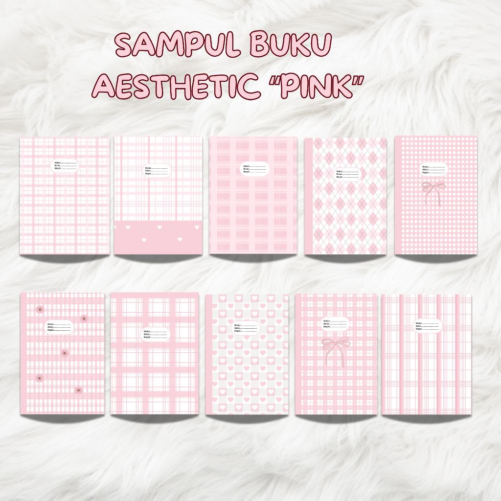 

[ Pink Series ] Sampul Buku Aesthetic/Bigboss/Sid