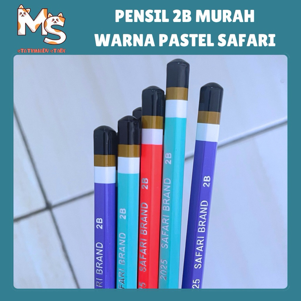 

[3 PCS] PENSIL 2B WARNA PASTEL BISA REQUEST WARNA