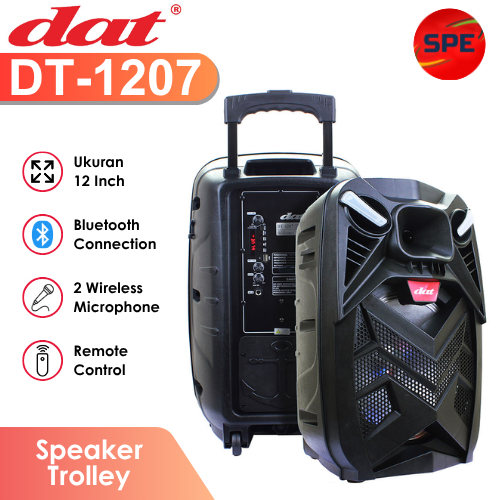 SPEAKER TROLLEY DAT UKURAN 12 INCH DT1207 GARANSI RESMI (MEDAN)