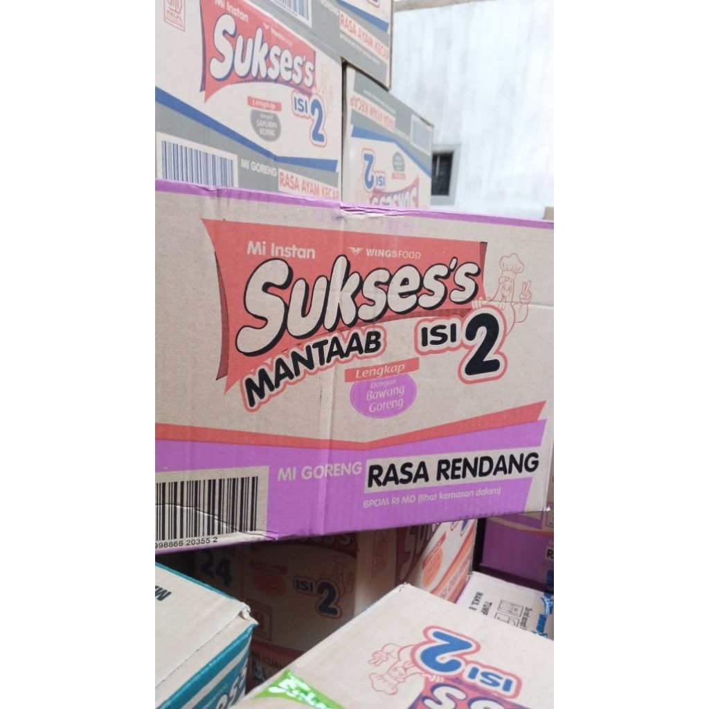 

mie sukses isi 2 rendang 1dus (24pcs)