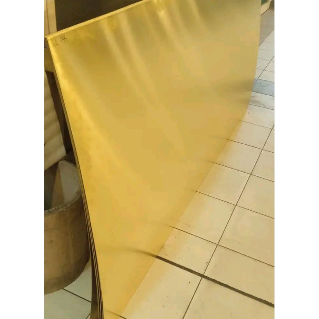 plat Kuningan lembaran 0,8mm x 120mm x 120mm