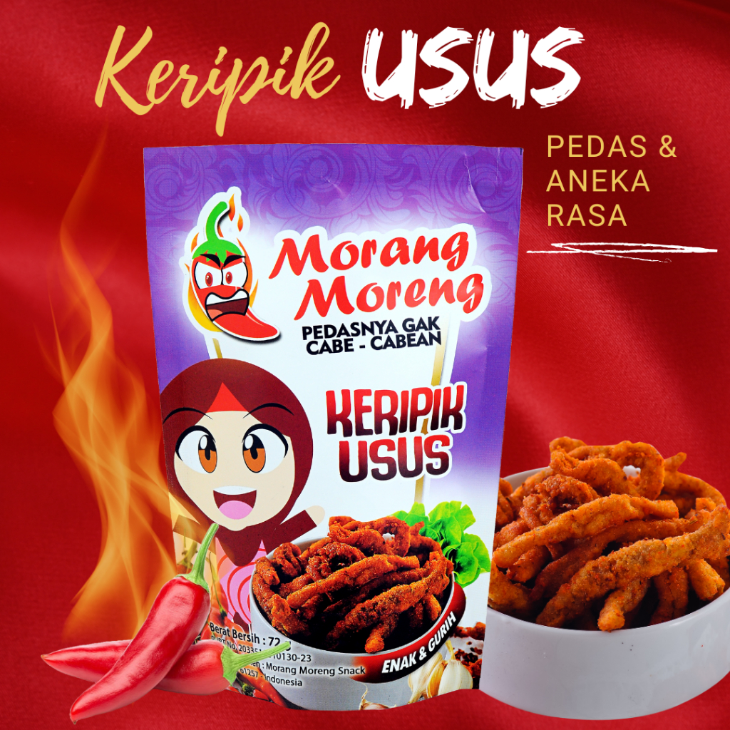 

Kripik Usus Pedas Crispy Viral Morang Moreng / Keripik Usus Krispi Aneka Rasa