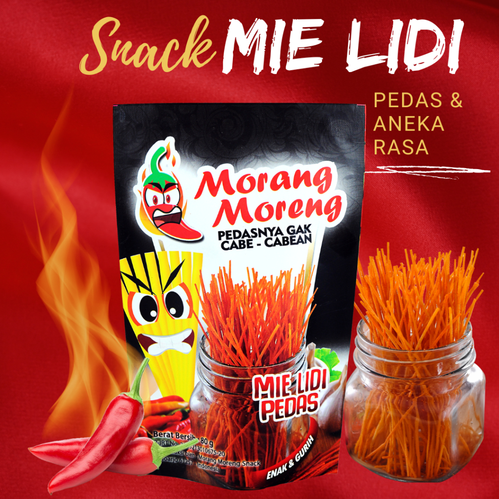 

Mie Lidi Pedas Viral Morang Moreng / Cemilan Mi Lidi Lidian Aneka Rasa