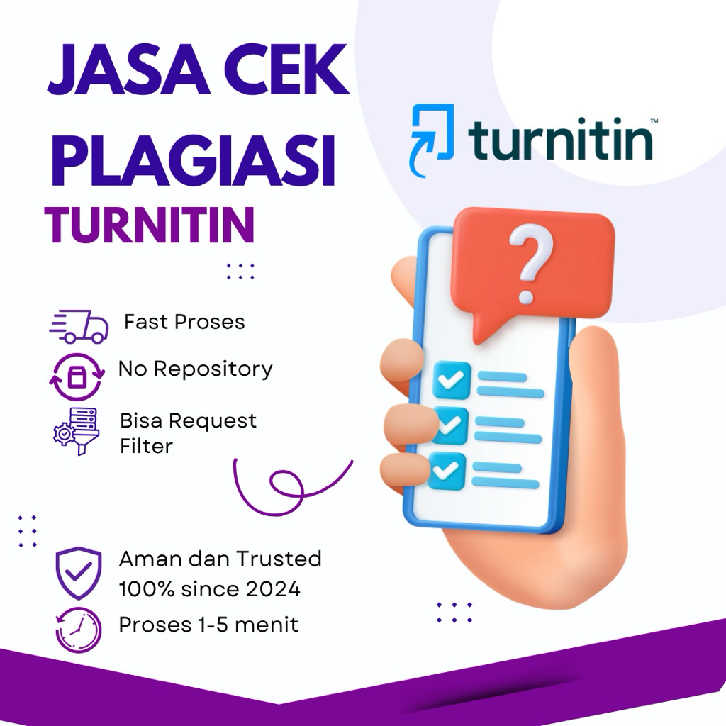 [READY] JASA CEK TURNITIN PLAGIASI PLAGIARISME AMAN NO REPOSITORY