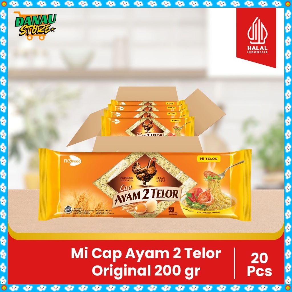

Mi Cap Ayam 2 Telor - Original - Lebar Keriting - 1 Karton - 20 Pcs- 200gr