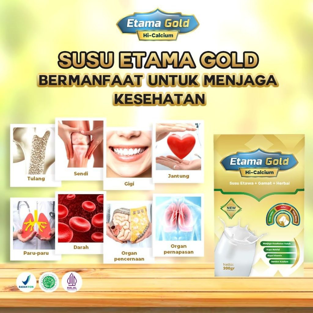 

Etama Gold Susu Etawa Gamat Jahe