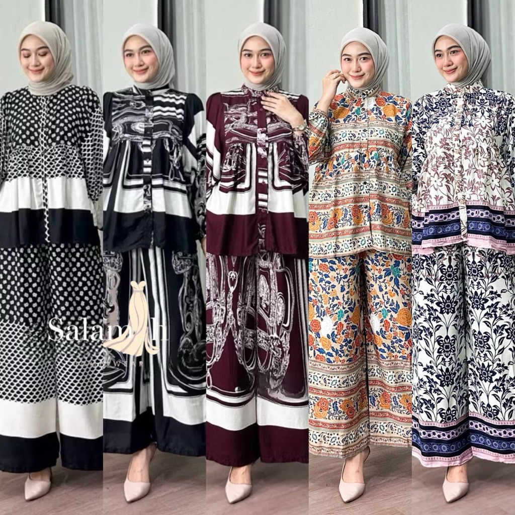 KINAN ONESET MOTIF RAYON PREMIUM - CELANA KULOT JUMBO