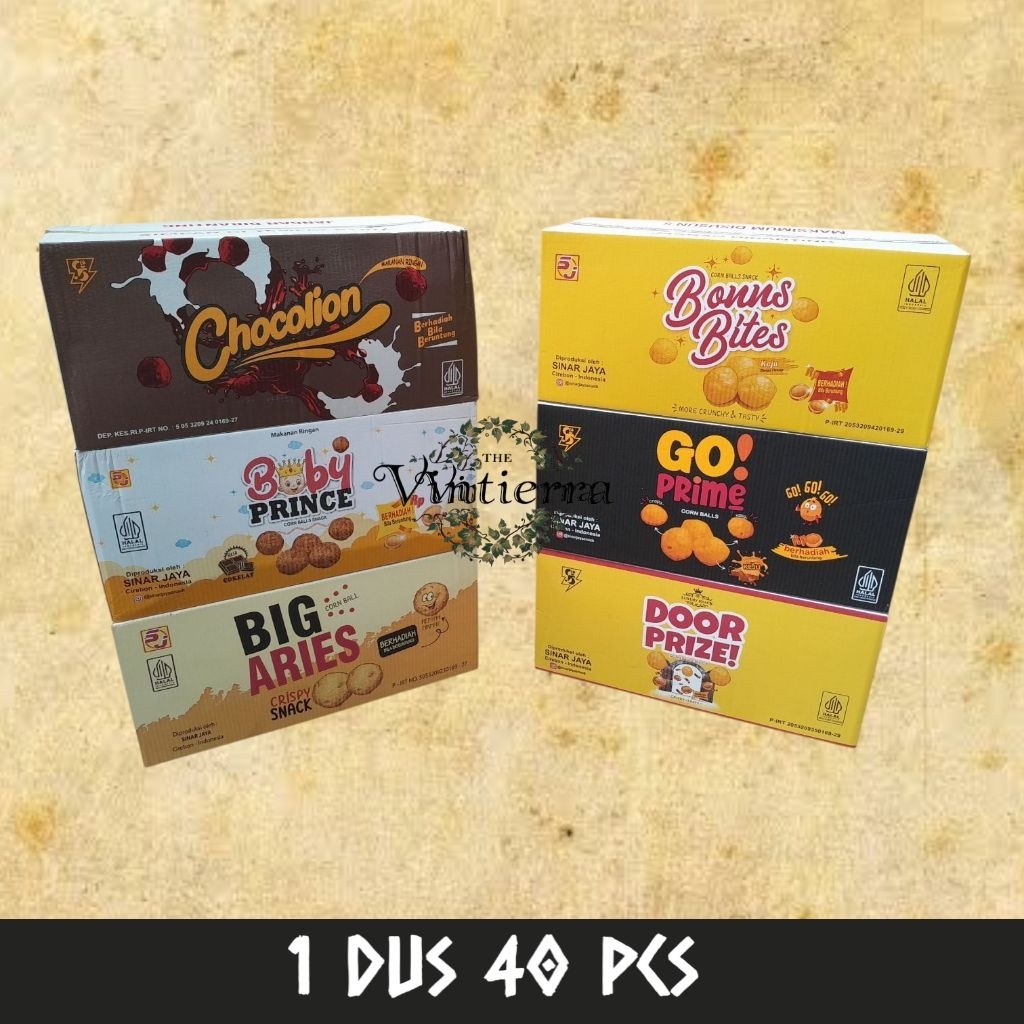 

Ciki Chocolion/Bonns Bites/Baby Prince/Go Prime/Big Aries/Door Price Berhadiah (Bila Beruntung) 40 Pcs