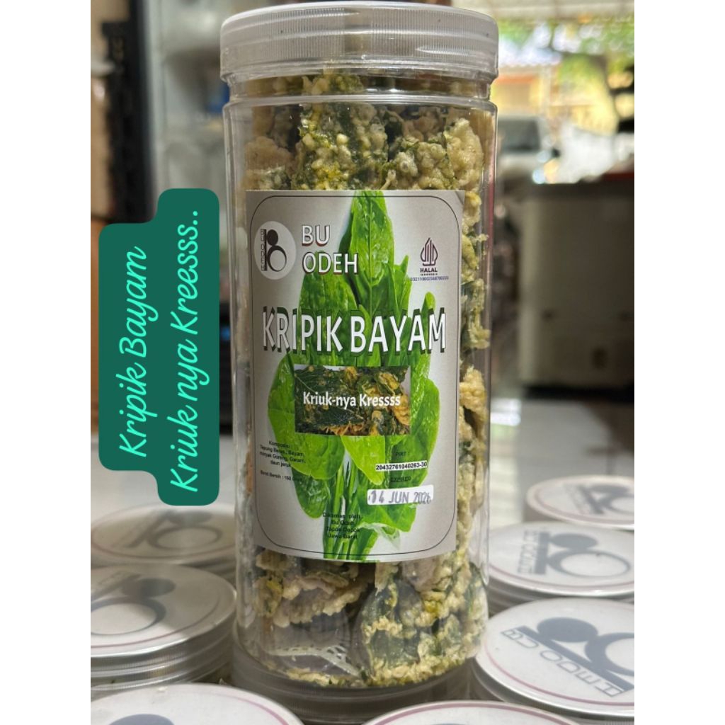 

keripik bayam Bu Odeh 150g HALAL