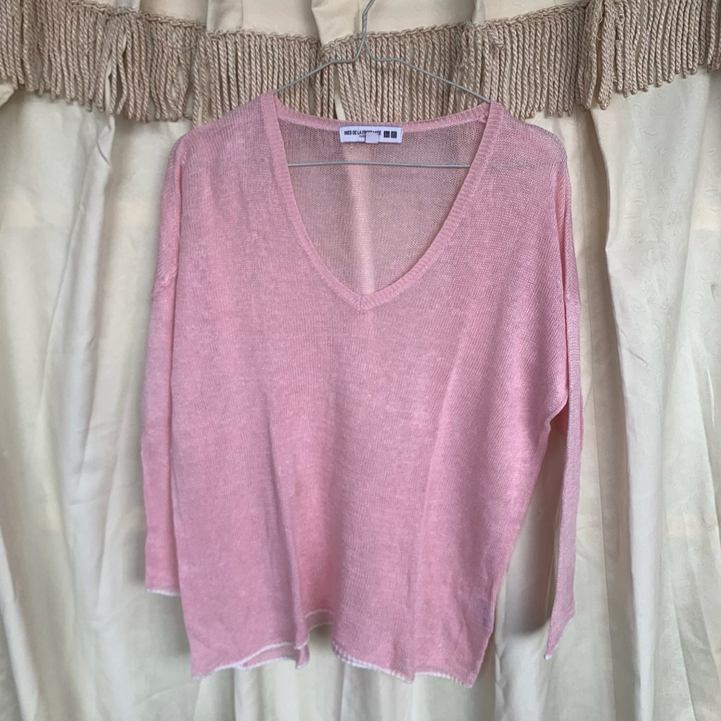[preloved] uniqlo knit sweater pink