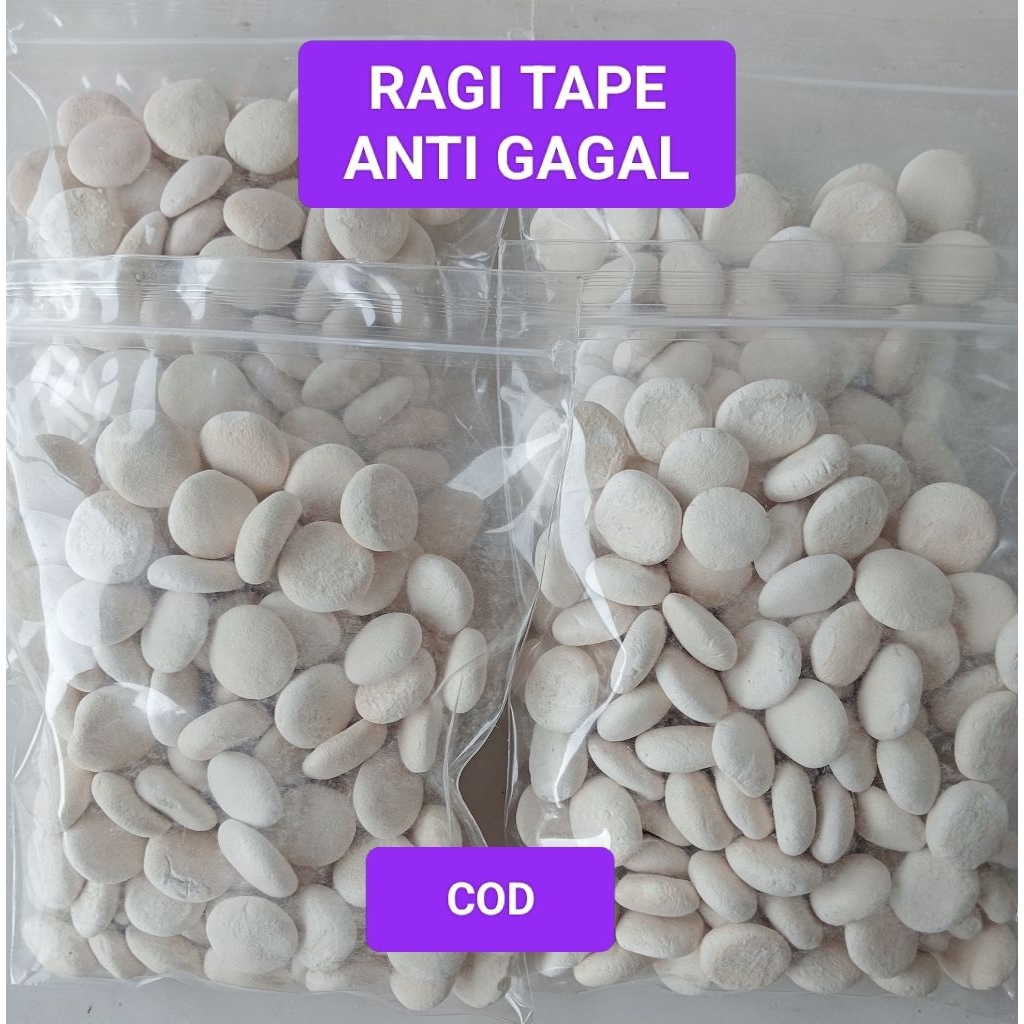 

Ragi Tape anti gagal tape singkong/beras ketan isi 100 butir
