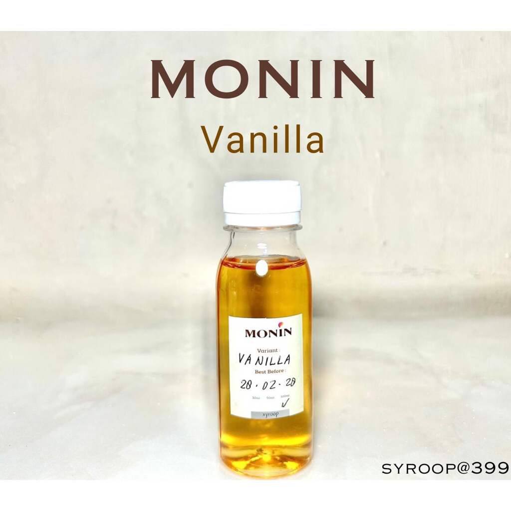 

Monin Syrup Repack Vanilla Coffee Sirup 30ml 50ml 100ml