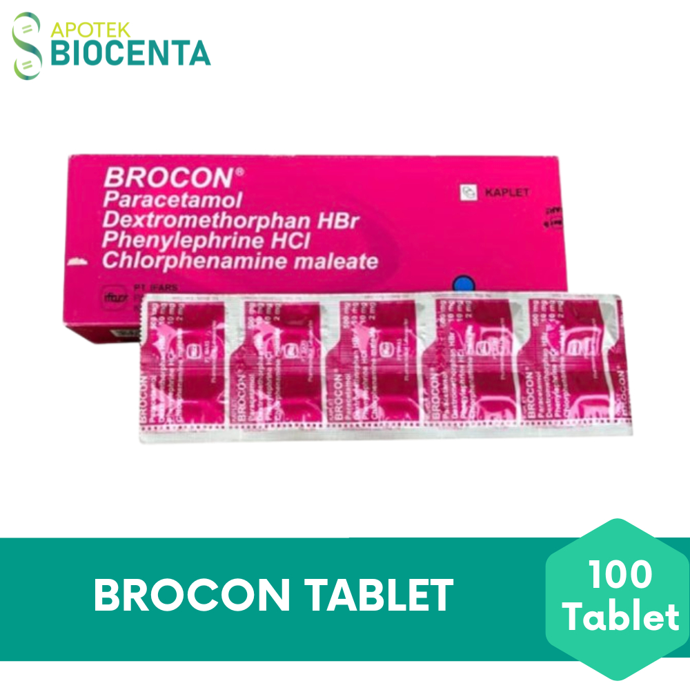 Brocon Tablet Perbox isi 100 Tablet