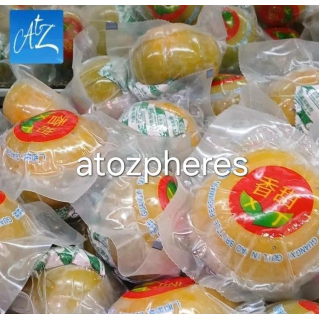 

Buah genit kesemek kesemak garing impor import brittle crunchy persimmon 500g