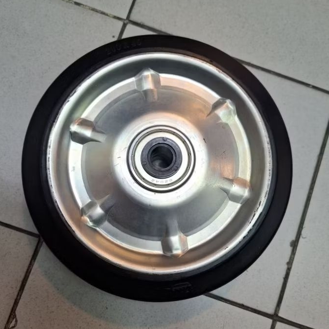 roda karet EDLY 8 inchi ( tanpa breket )