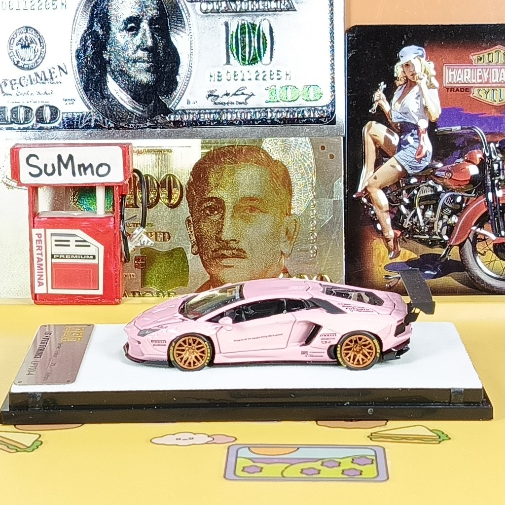 Pgm Lamborghini Aventador LP700 1 pink 16/999 diecast 1 64