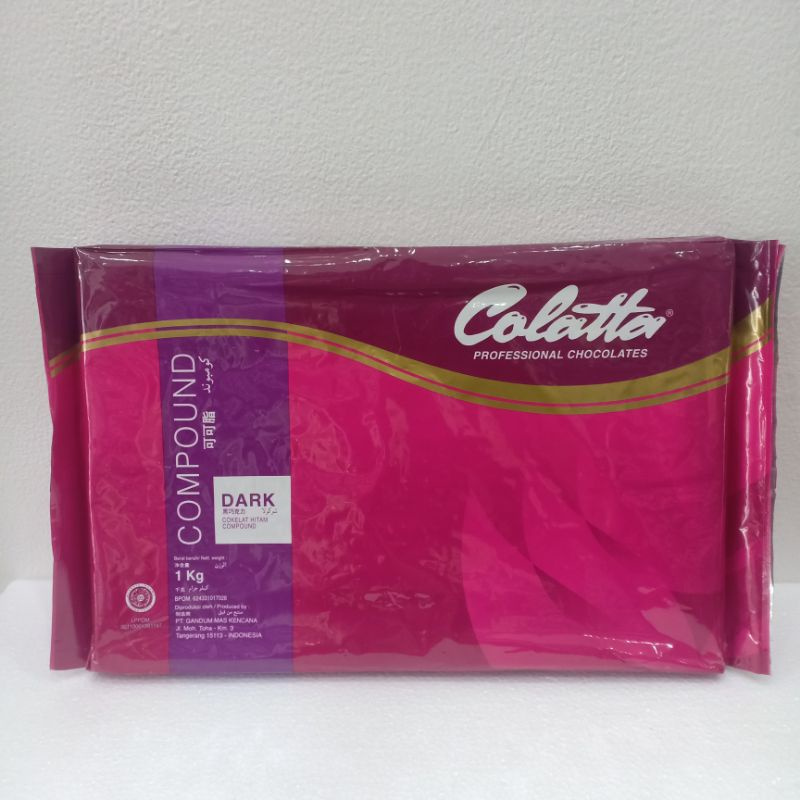 

Colatta Dark Chocolate Compound Cokelat Coklat Hitam Blok Batang 1 KG