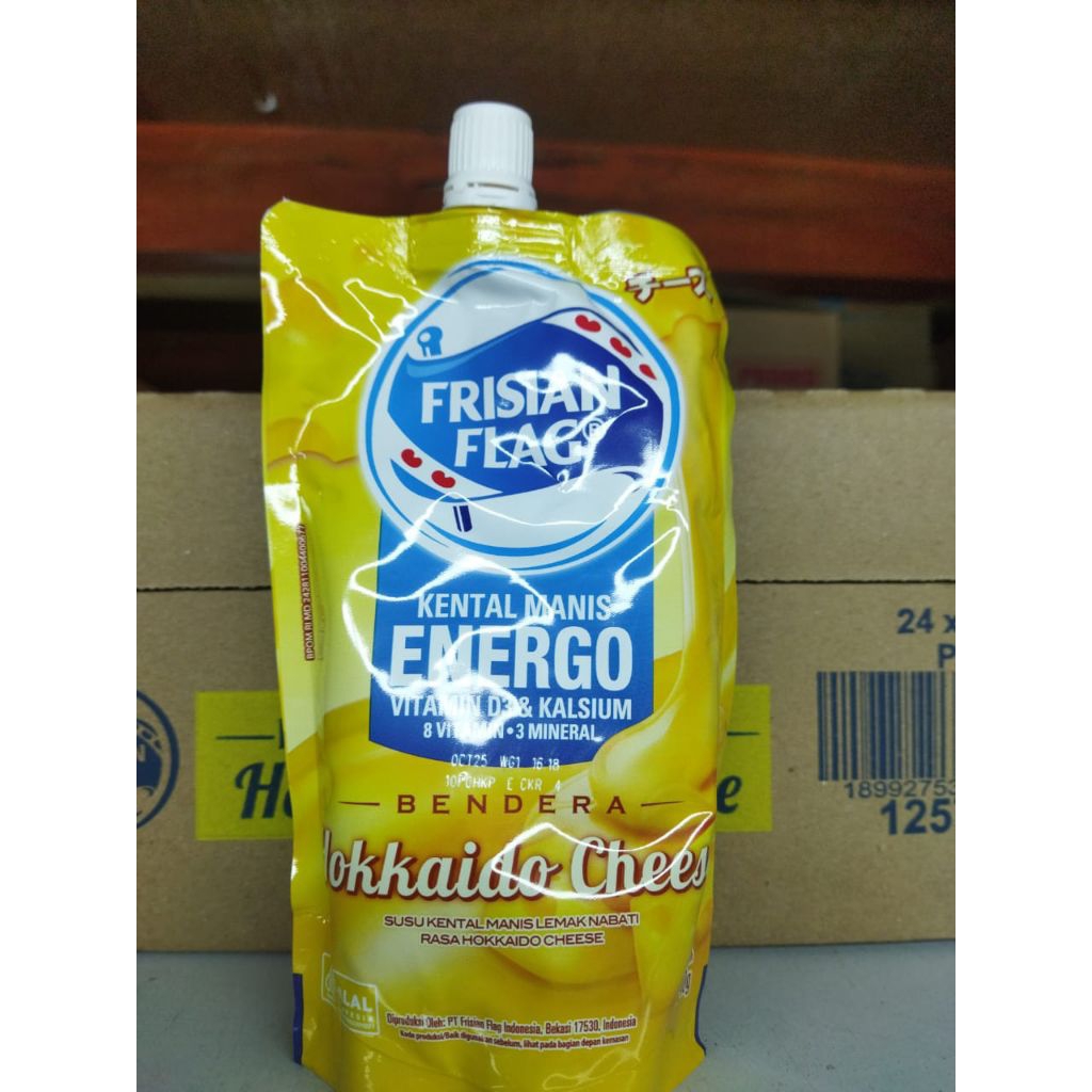 

Frisian flag susu kental Hokkaido cheese 240gr pouch