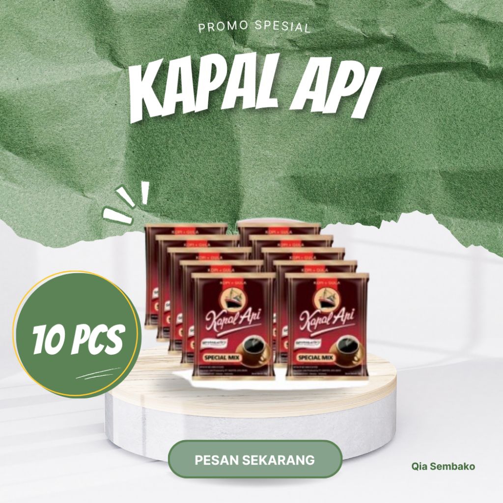 

Kopi Kapal Api Special Mix / Kopi Hitam + Gula (25gr) - Kopi Kapal Api Special Mix 10 Sachet