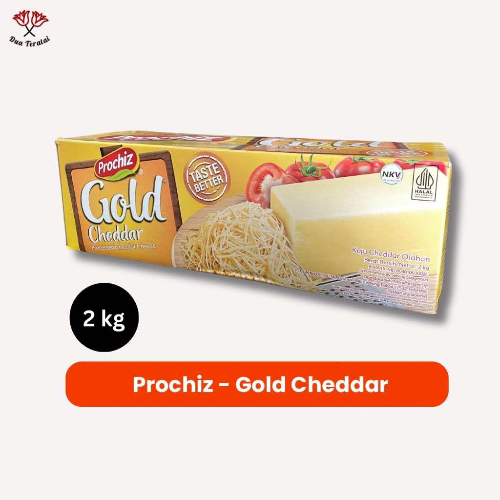 

Prochiz Gold Cheddar Keju Cheddar Balok 2 kg